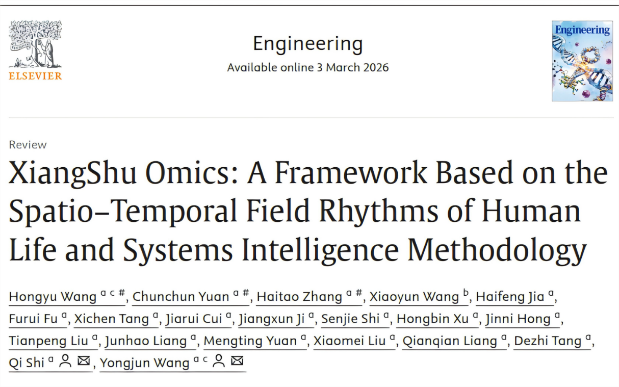 BEAT365王拥军教授、施杞教授团队建立“象数组学”研究新框架